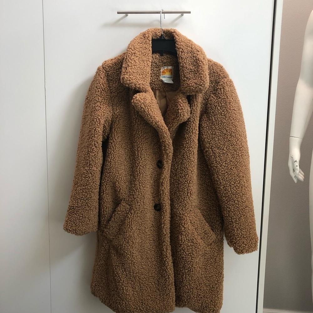 C&C California Faux Sherpa Teddy Coat - Picture 5 of 11